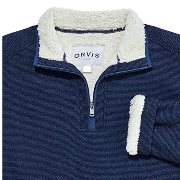 NWT Orvis Men’s Fleece Lined Quarter Zip Pullover XXL - Picture 5 of 6